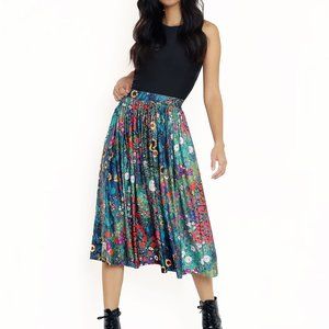 BlackMilk Klimt Collage Slinky Pocket Skirt XS NWT